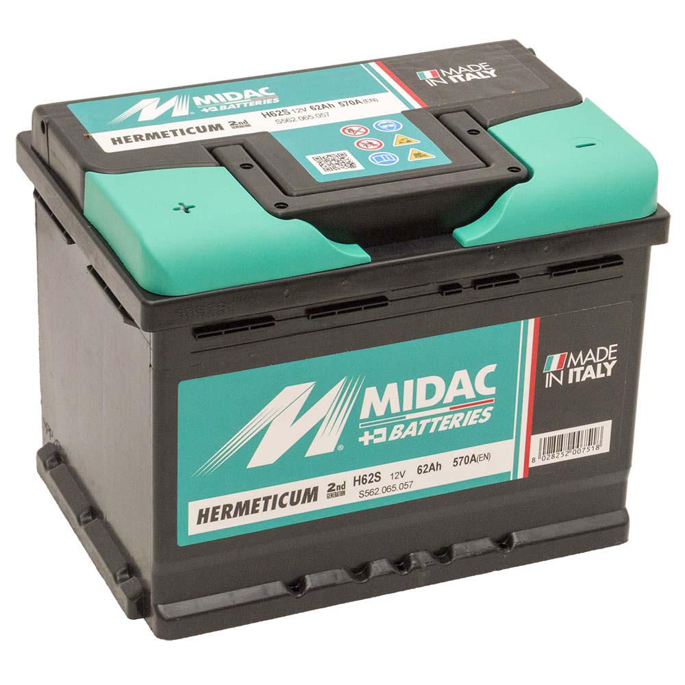 Автомобільний акумулятор MIDAC HERMETICUM 6СТ-62